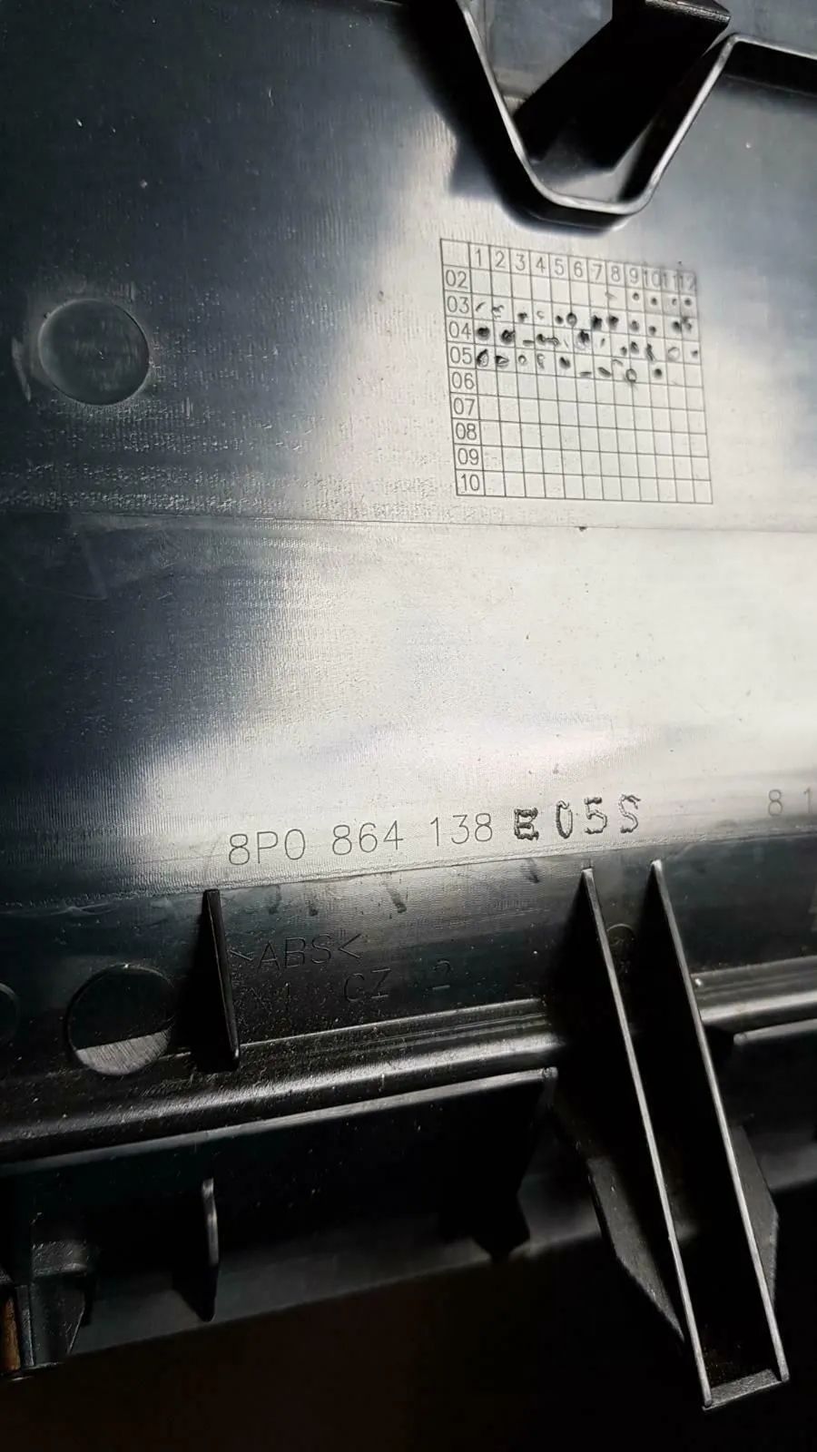 Abdeckung Verkleidung Mittelkonsole 8P0861138 Audi A3 S3 8P