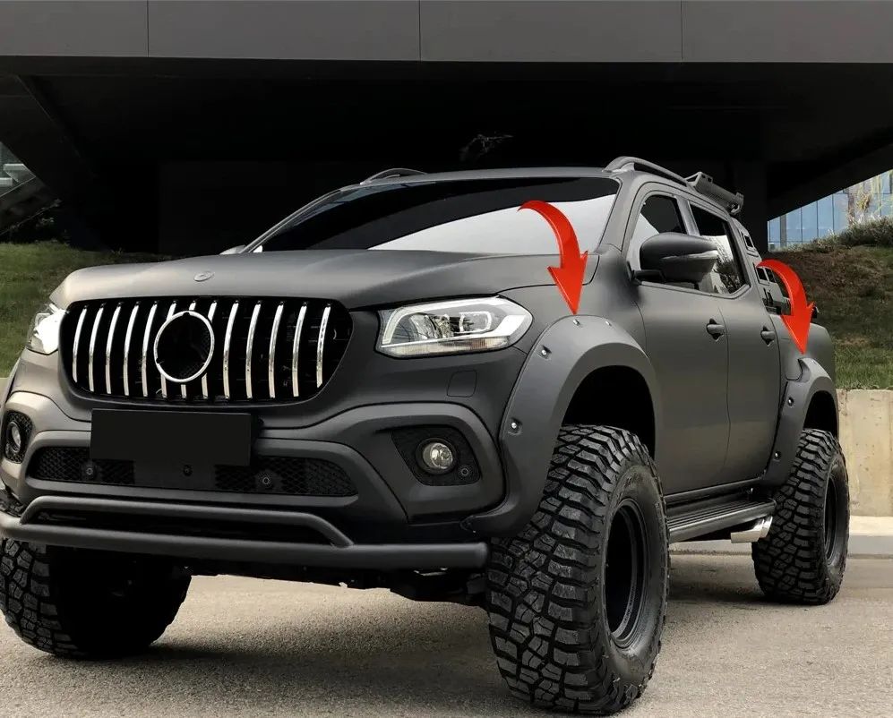 Kotflügelverbreiterungen Mercedes X Klasse W470 2017+ mit ABE TÜV FF02.007 Offroad