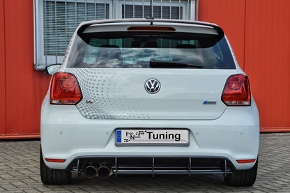 Gefräster Heckansatz Volkswagen Polo WRC Bj.: 2012-2014 Schwarz Matt