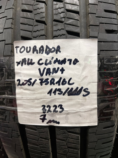2x Tourador X All Climate Van+ 205/75R16C 113/111 S Ganzjahresreifen