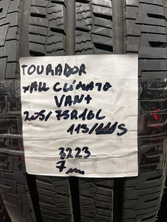 2x Tourador X All Climate Van+ 205/75R16C 113/111 S Ganzjahresreifen