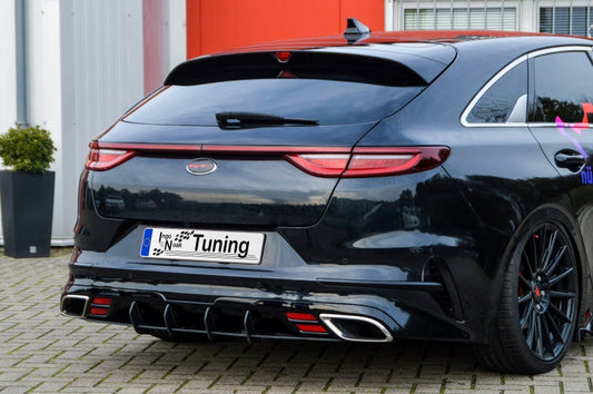 Gefräster Heckansatz Kia Pro Ceed Ab Bj.:2018- Schwarz Matt