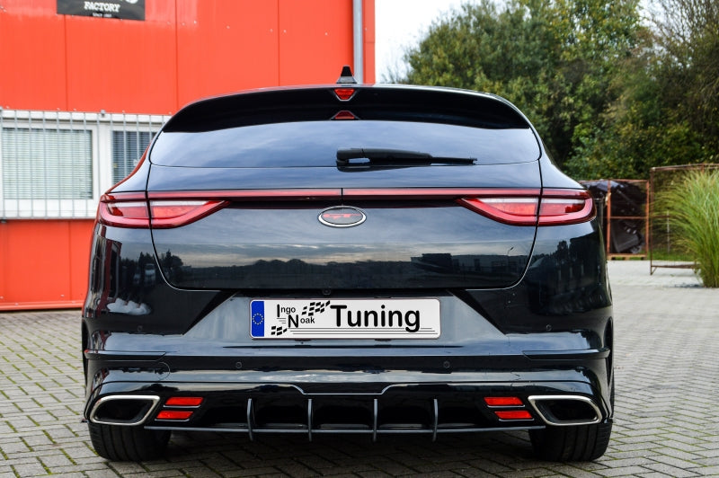 Gefräster Heckansatz Kia Pro Ceed Ab Bj.:2018- Schwarz Matt