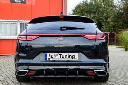 Gefräster Heckansatz Kia Pro Ceed Ab Bj.:2018- Schwarz Matt