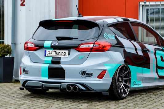 Gefräster Heckansatz Ford Fiesta ST, MK8, JHH ab Bj.: 2018- Schwarz Matt
