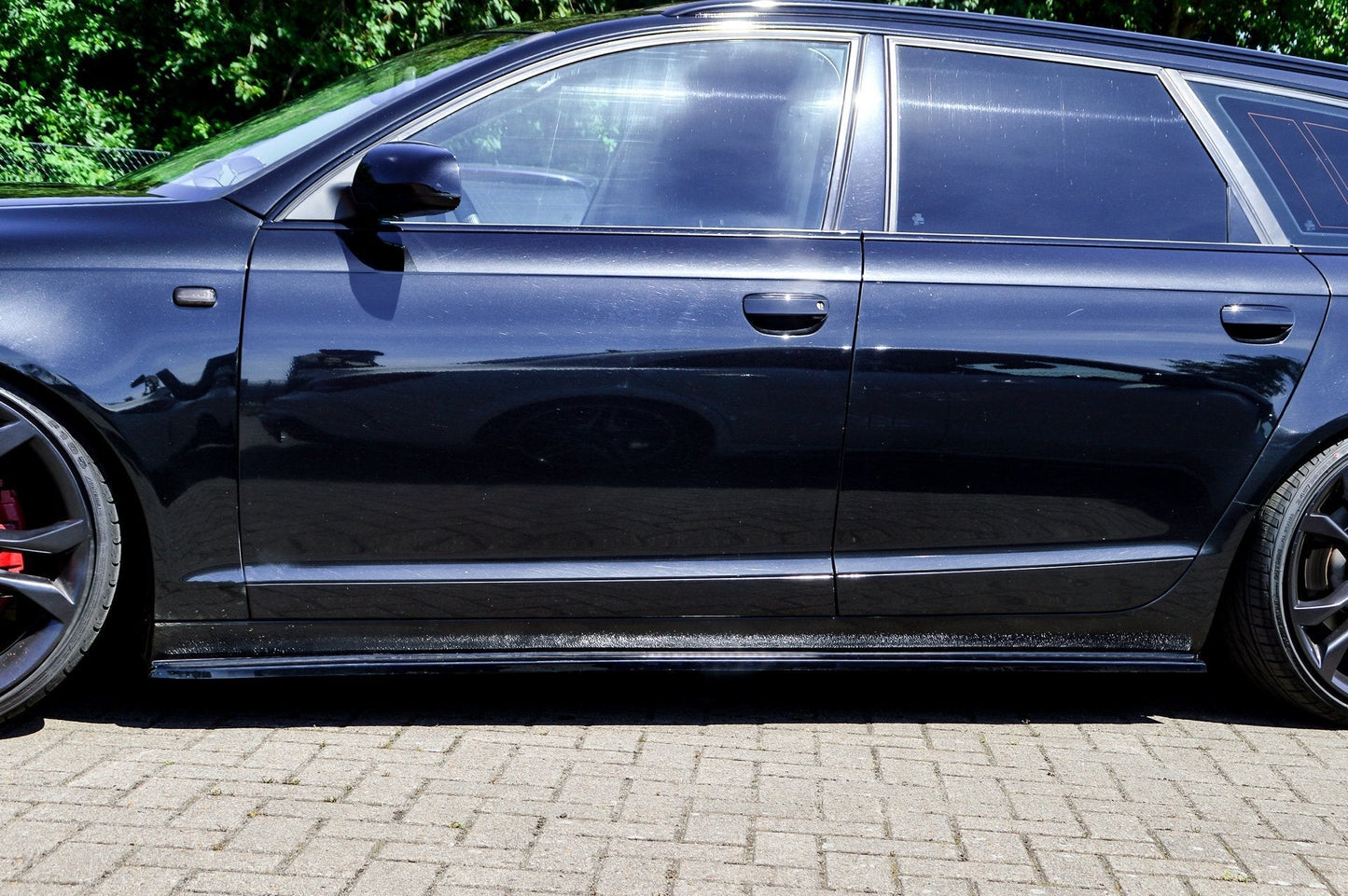 CUP Seitenschwellersatz Audi A6 4F Bj.: 2004-2011 Carbon