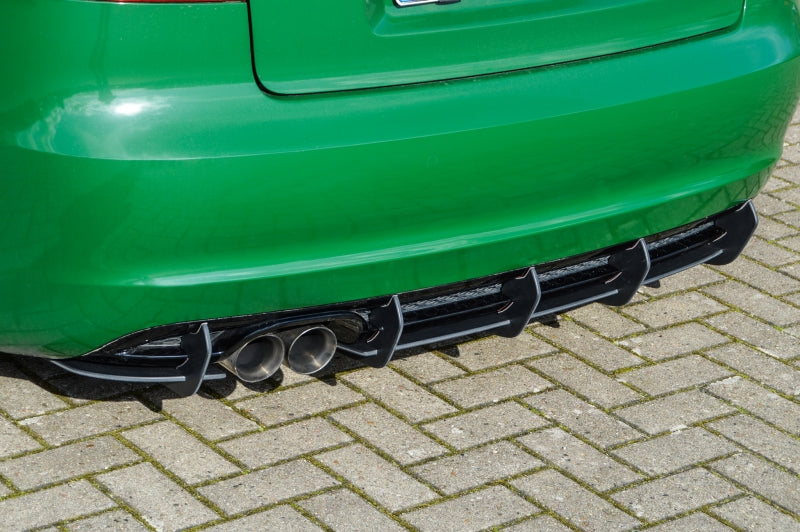 Gefräster Heckansatz Audi A3 8P, 8PA Sportback Facelift Schwarz Matt
