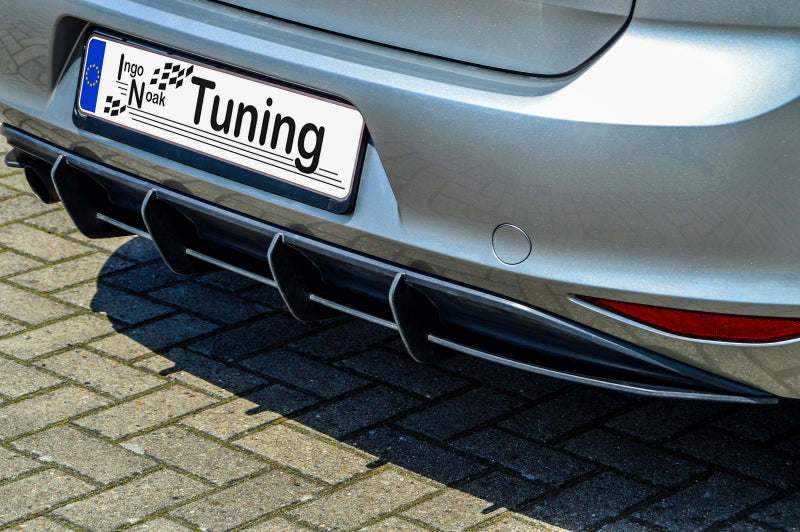 Gefräster Heckansatz Volkswagen Golf 7 Typ AU Bj.: 2012-2017 Schwarz Matt