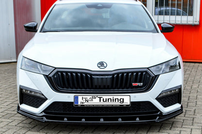 CUP Frontspoilerlippe mit Wing ABS Skoda Octavia RS, NX, Limousine Schwarz Matt