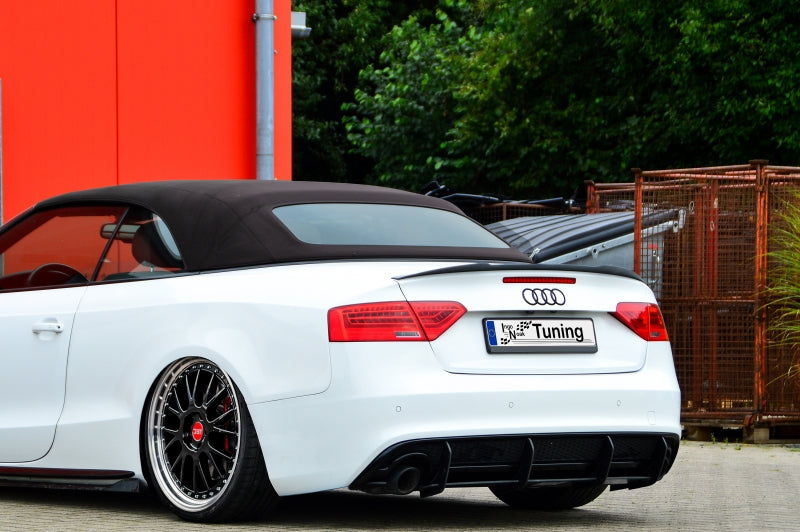 Gefräster Heckansatz Audi A5 / B8 S-Line Bj.:2011-2017 Schwarz Matt