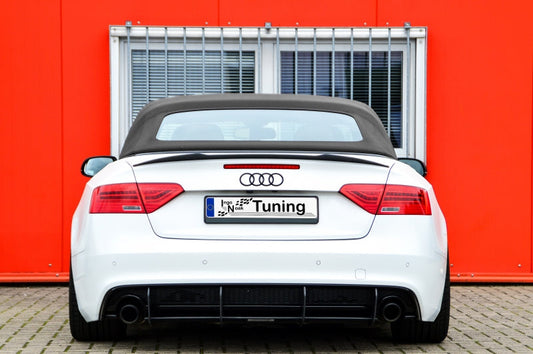Gefräster Heckansatz Audi A5 / B8 S-Line Bj.:2011-2017 Schwarz Matt
