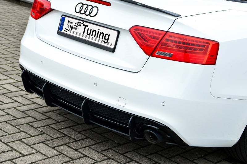 Gefräster Heckansatz Audi A5 / B8 S-Line Bj.:2011-2017 Schwarz Matt