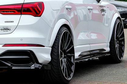 Radlaufverbreiterung Satz Audi Q3, Typ F3 ab Bj.: 2018- Schwarz Matt