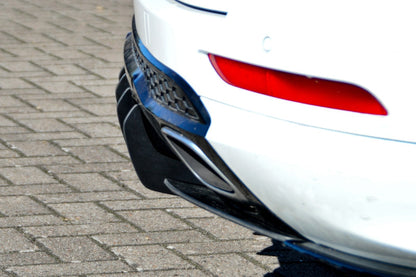 Gefräster Heckansatz Ford S-Max 2 Bj.: 2015-2019 Schwarz Matt