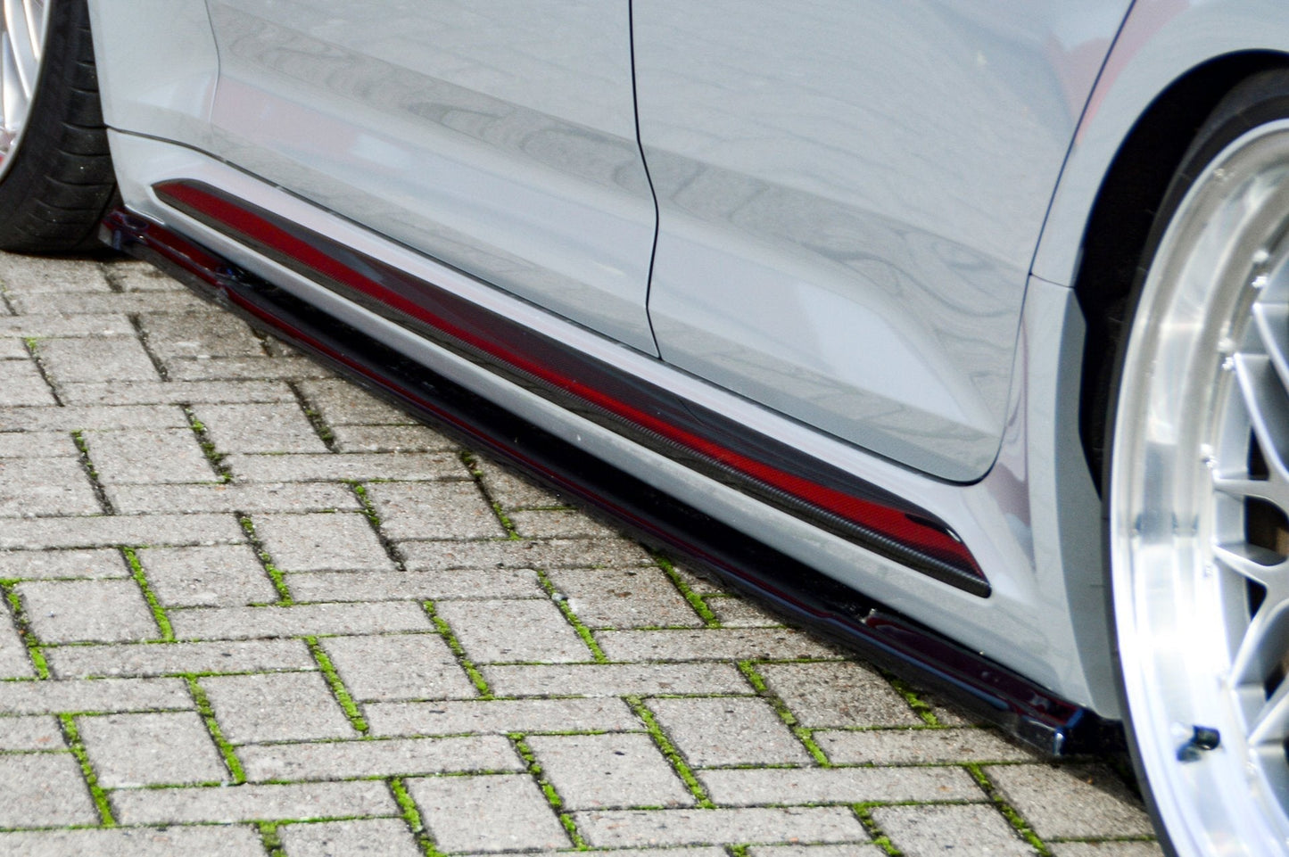 Seitenschwellersatz ABS Audi RS4, B9, Avant Bj.: 2017-2020 Schwarz Matt