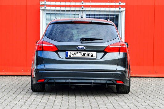 Gefräster Heckansatz Ford Focus, DYB ab Bj.: 2014-2018 Schwarz Matt