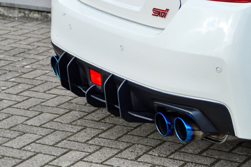 Gefräster Heckansatz Subaru Impreza WRX STI (V1 + VAF) Schwarz Matt