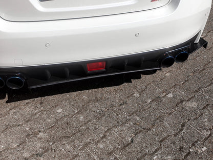 Gefräster Heckansatz Subaru Impreza WRX STI (V1 + VAF) Schwarz Matt
