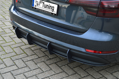 Gefräster Heckansatz Audi A4 B9 Bj.:2015-2019 Schwarz Matt