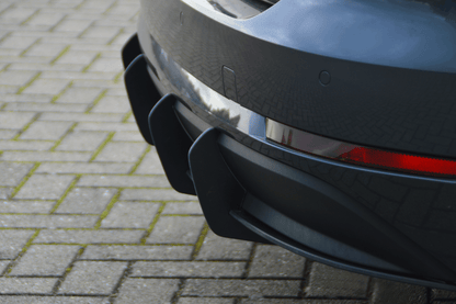 Gefräster Heckansatz Audi A4 B9 Bj.:2015-2019 Schwarz Matt