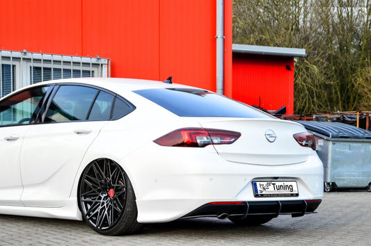 Gefräste Finnen für OPC Heckstoßstange Opel Insignia B OPC-Line Schwarz Matt