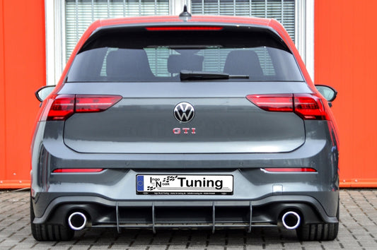 Gefräster Heckansatz Volkswagen Golf 8 GTI ( CD1) ab Bj.: 2020- Schwarz Matt