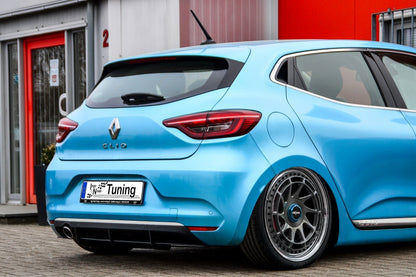 Gefräster Heckansatz Renault Clio 5 ab Bj.: 2019- Schwarz Matt
