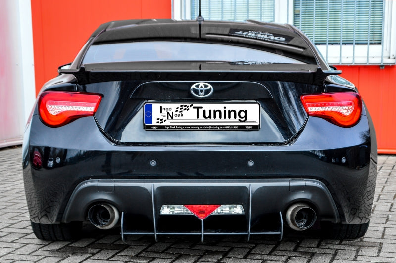 Gefräster Heckansatz Toyota GT86, ZN Bj.: 2012-2017 Schwarz Matt