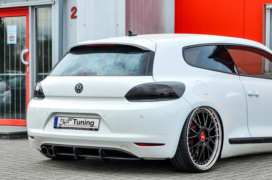 Gefräster Heckansatz Volkswagen Scirocco 3 Typ 13 ab Bj.: 2008-2014 Schwarz Matt