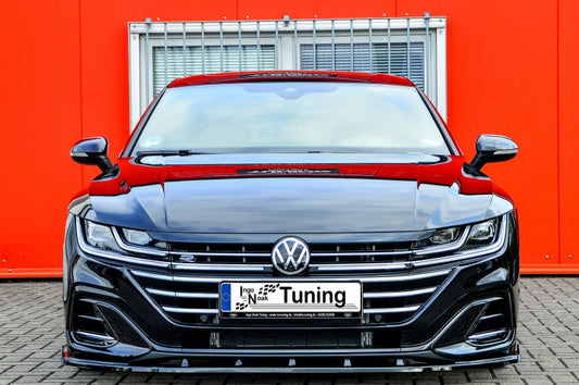 CUP Frontspoilerlippe mit Seitenwing Volkswagen Arteon R-Line inkl.Shooting Break Schwarz Matt