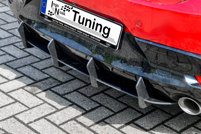 Gefräster Heckansatz mit Seitenflaps Mazda 3, BP ab Bj.: 2018- Schwarz Matt