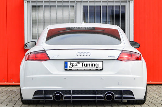 Gefräster Heckansatz Audi TT 8S, S-Line Bj.: 2014-09/2018 Schwarz Matt