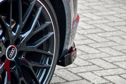 Heckansatz L/R Audi TTS, 8J-FV/8S Facelift ab Bj.: 9/2018- Schwarz Matt