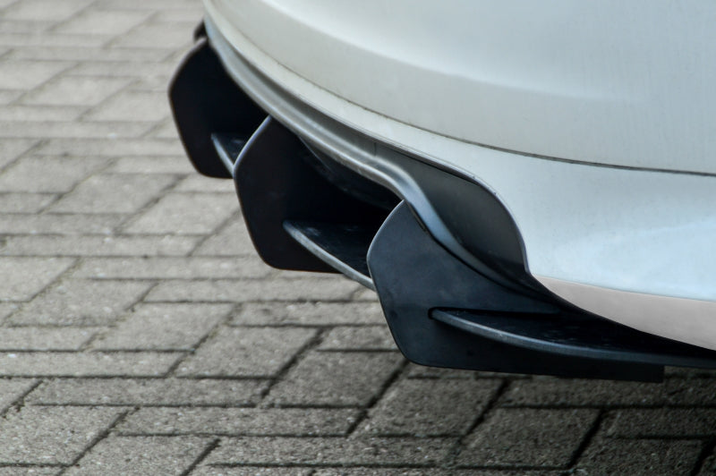 Gefräster Heckansatz Audi S3, Typ 8P, S3 Sportback 8PA Schwarz Matt