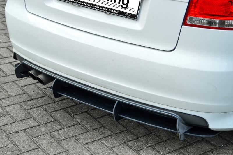 Gefräster Heckansatz Audi S3, Typ 8P, S3 Sportback 8PA Schwarz Matt