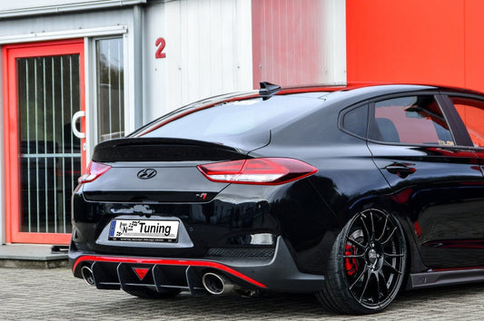 Gefräster Heckansatz Hyundai i30N Facelift, inkl. Performace PDE Schwarz Matt