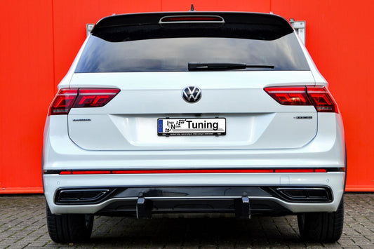 Diffusor Aufsatz für Org. Heckdiffusor Satz 2.tlg Volkswagen Tiguan 2 Typ AD1 Carbon