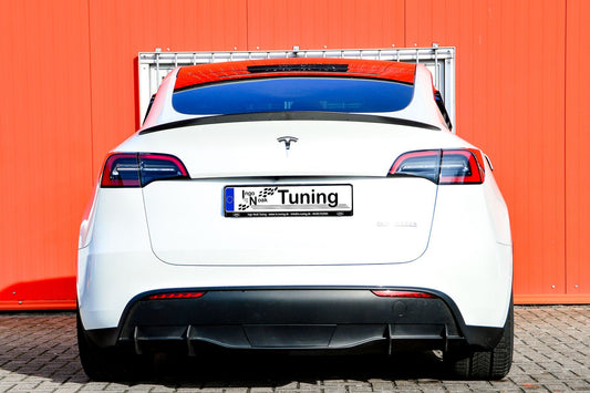 Gefräster Heckansatz Tesla Model Y Bj.:2020- Schwarz Matt