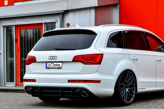 Gefräster Heckansatz Audi Q7 4L Bj.: 2009-2015 Schwarz Matt