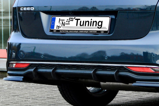Gefräster Heckansatz Kia Ceed SW CD Bj.:2021- Schwarz Matt
