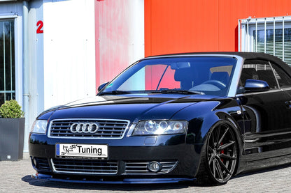 CUP Frontspoilerlippe ABS Audi A4 Cabrio (8H) B6 Bj.:2002-2006 Schwarz Glanz