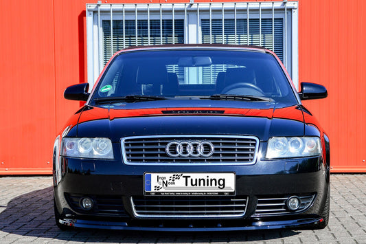 CUP Frontspoilerlippe ABS Audi A4 Cabrio (8H) B6 Bj.:2002-2006 Schwarz Glanz