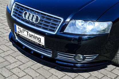 CUP Frontspoilerlippe ABS Audi A4 Cabrio (8H) B6 Bj.:2002-2006 Schwarz Glanz