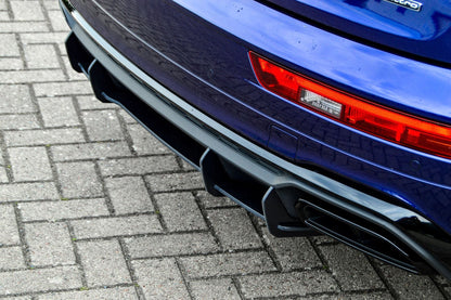 Gefräster Heckansatz Audi Q5 FY (FYB) ab Bj.: 2020- Schwarz Matt