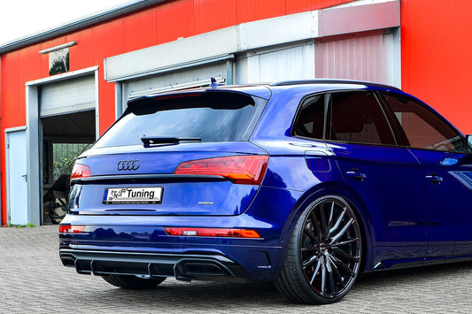Gefräster Heckansatz Audi Q5 FY (FYB) ab Bj.: 2020- Schwarz Matt