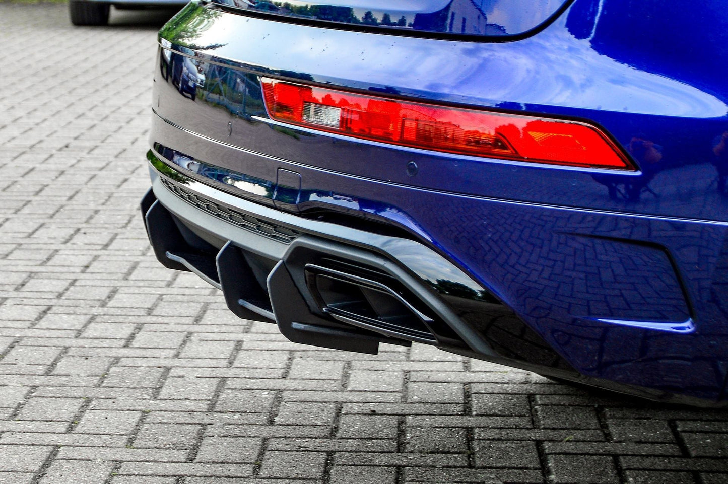 Gefräster Heckansatz Audi Q5 FY (FYB) ab Bj.: 2020- Schwarz Matt