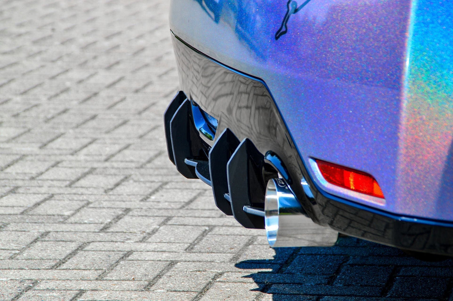 Gefräster Heckansatz Toyota Yaris GR XP21 ab Bj.: 2020- Schwarz Matt