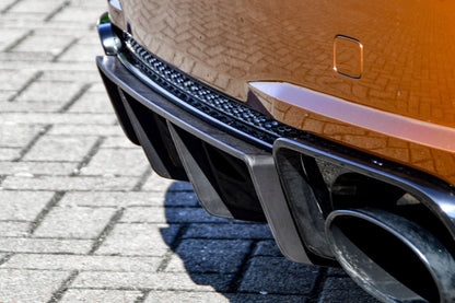 Gefräster Heckansatz Audi TT RS, 8S Bj.: 2016-2018 Schwarz Matt