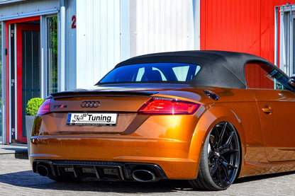 Gefräster Heckansatz Audi TT RS, 8S Bj.: 2016-2018 Schwarz Matt