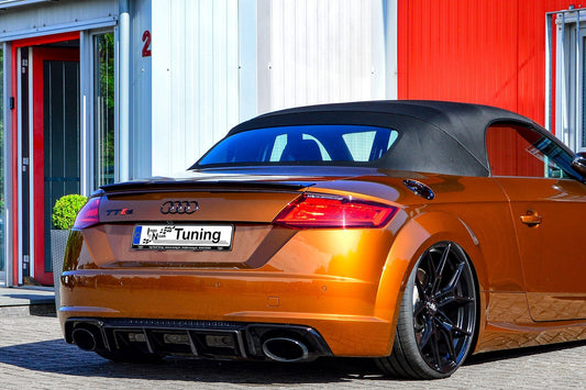 Gefräster Heckansatz Audi TT RS, 8S Bj.: 2016-2018 Schwarz Matt